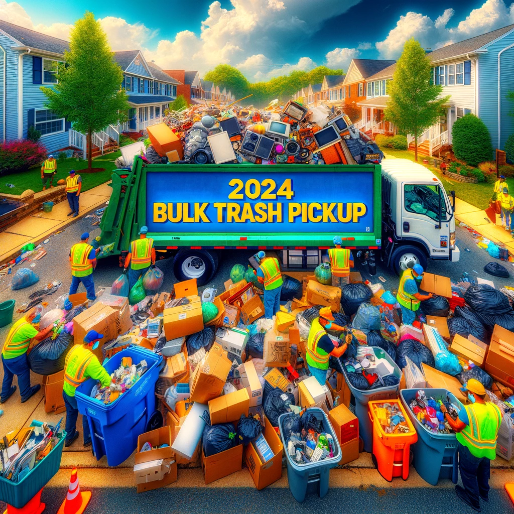 2024 bulk trash pickup flyer